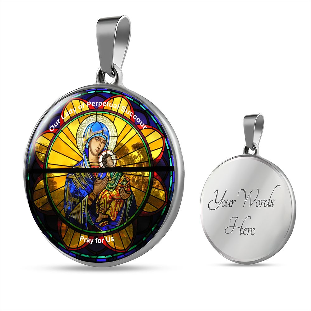Our Lady of Perpetual Succour Medal with custom engraving