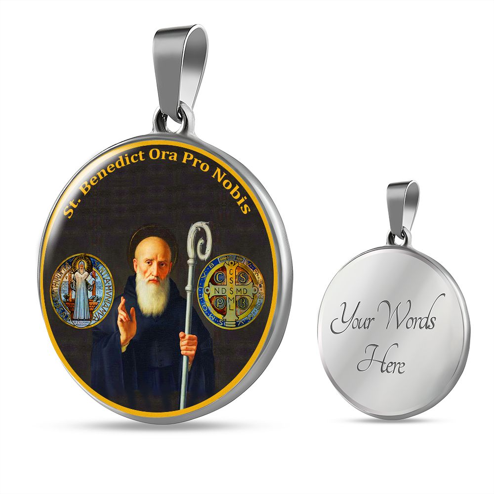 Saint Benedict Medal with custom engraving