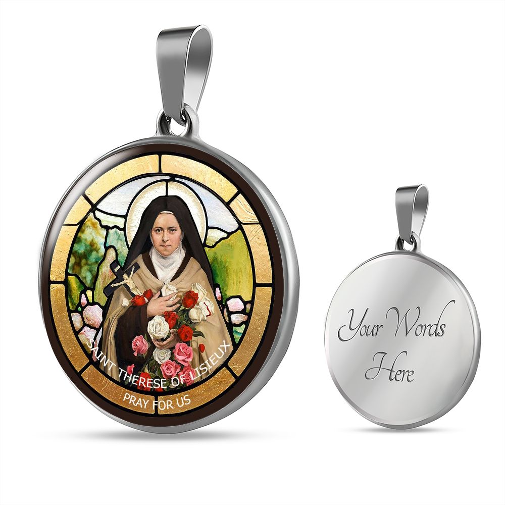 Saint Thérèse of Lisieux Medal with custom engraving