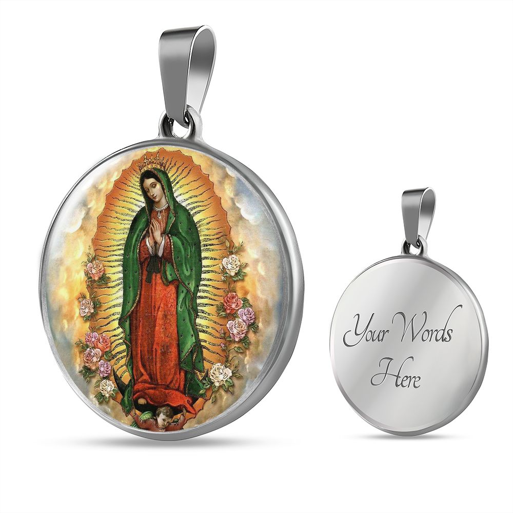 Our Lady of Guadalupe Medal with custom engraving