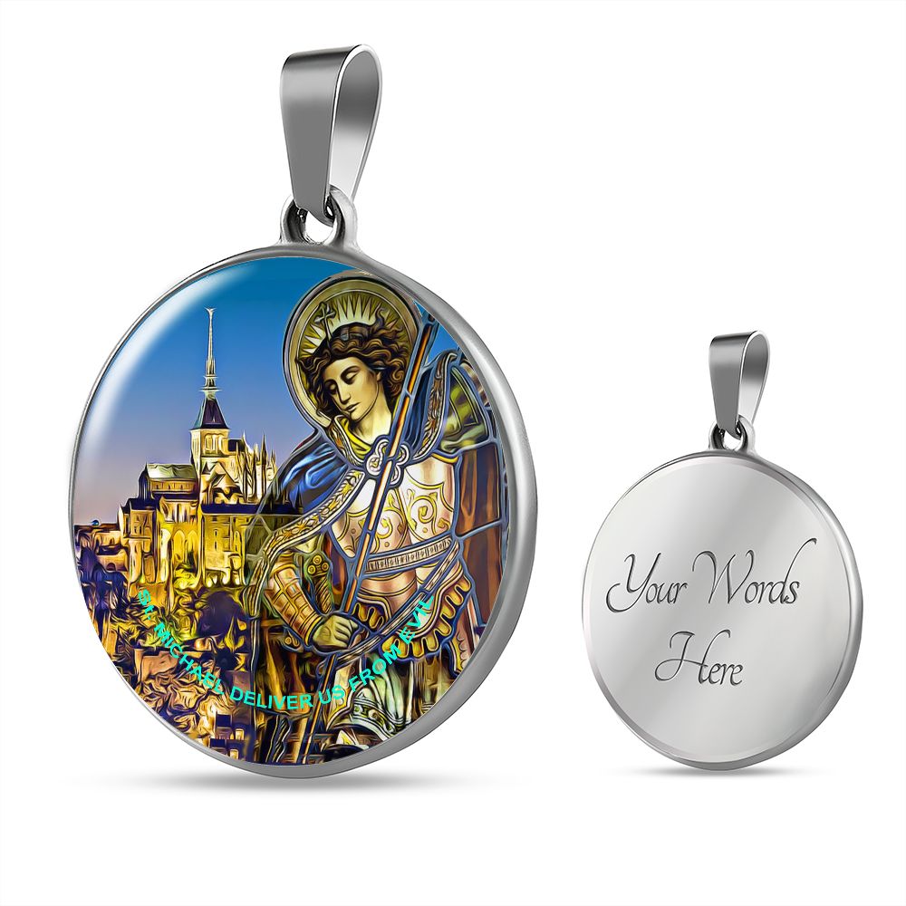 Saint Michael's Pendant with custom engraving