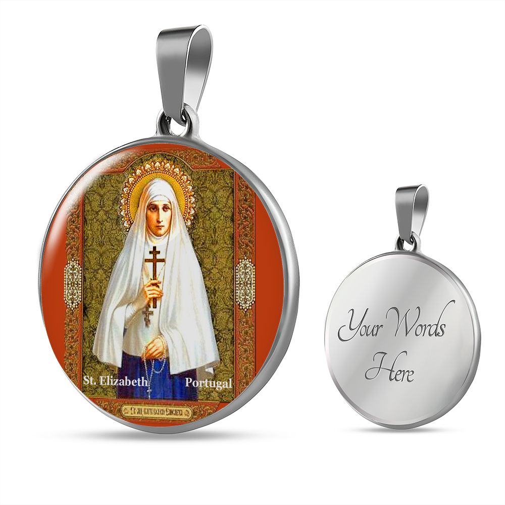 St. Elizabeth of Portugal Medal with custom engraving