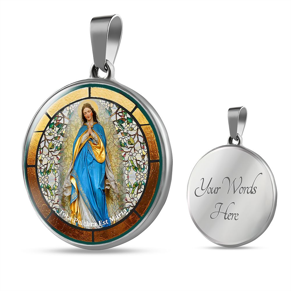 The Blessed Virgin Mary Medal with custom engraving