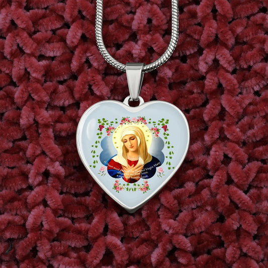 The Blessed Virgin Mary pendant necklace