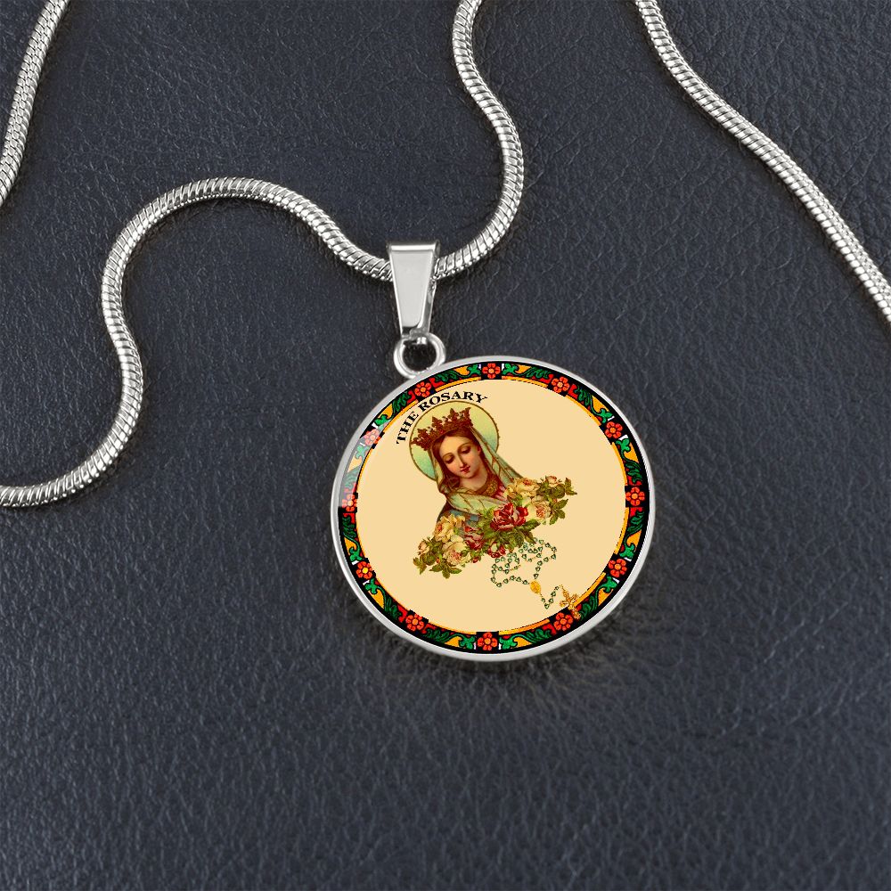 Our lady of the Rosary Pendant