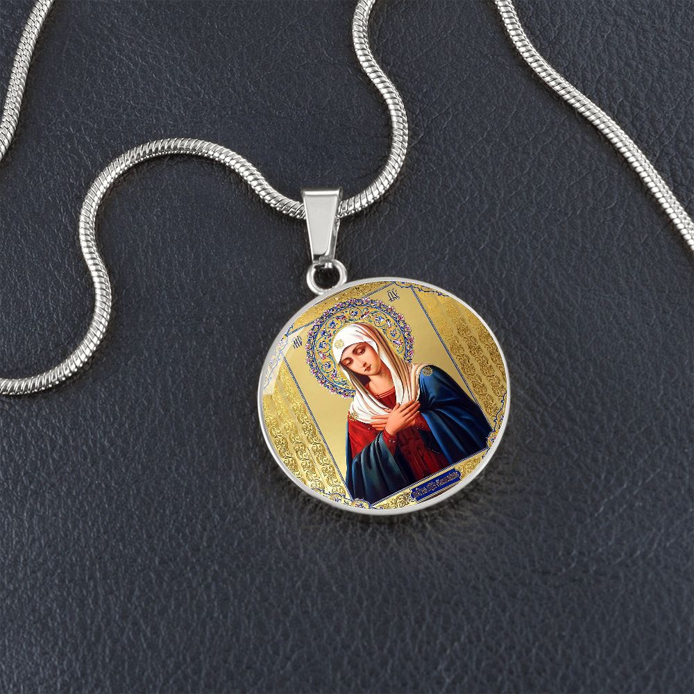 Icon of Our Lady of Sorrows pendant