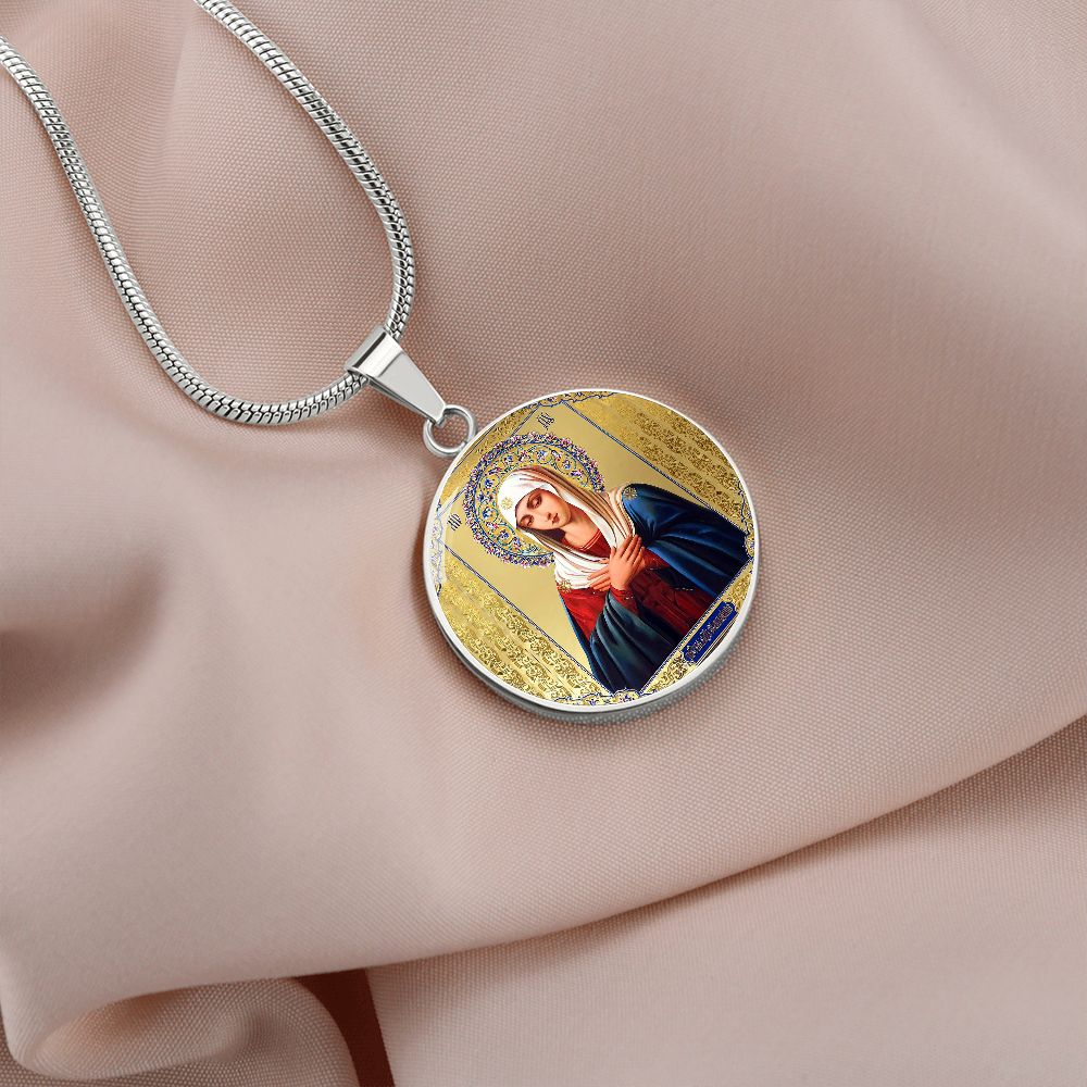 Icon of Our Lady of Sorrows pendant