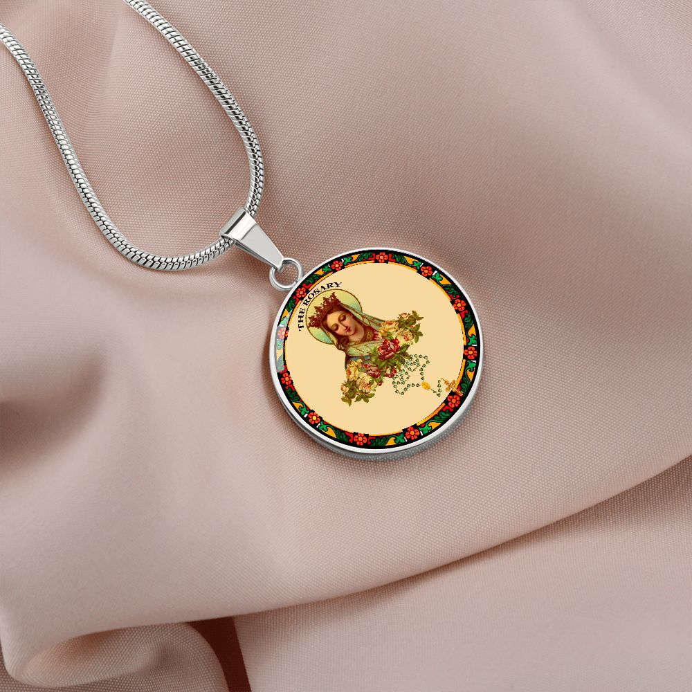 Our lady of the Rosary Pendant