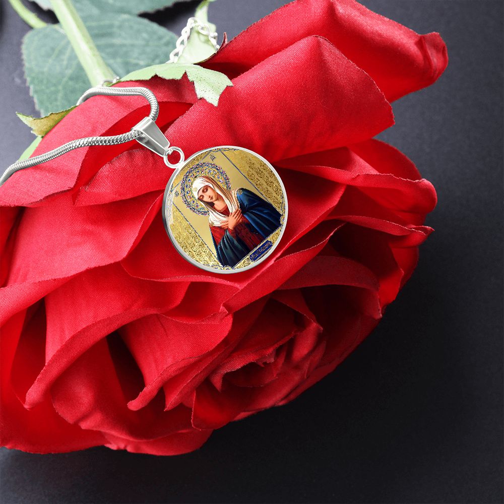 Icon of Our Lady of Sorrows pendant