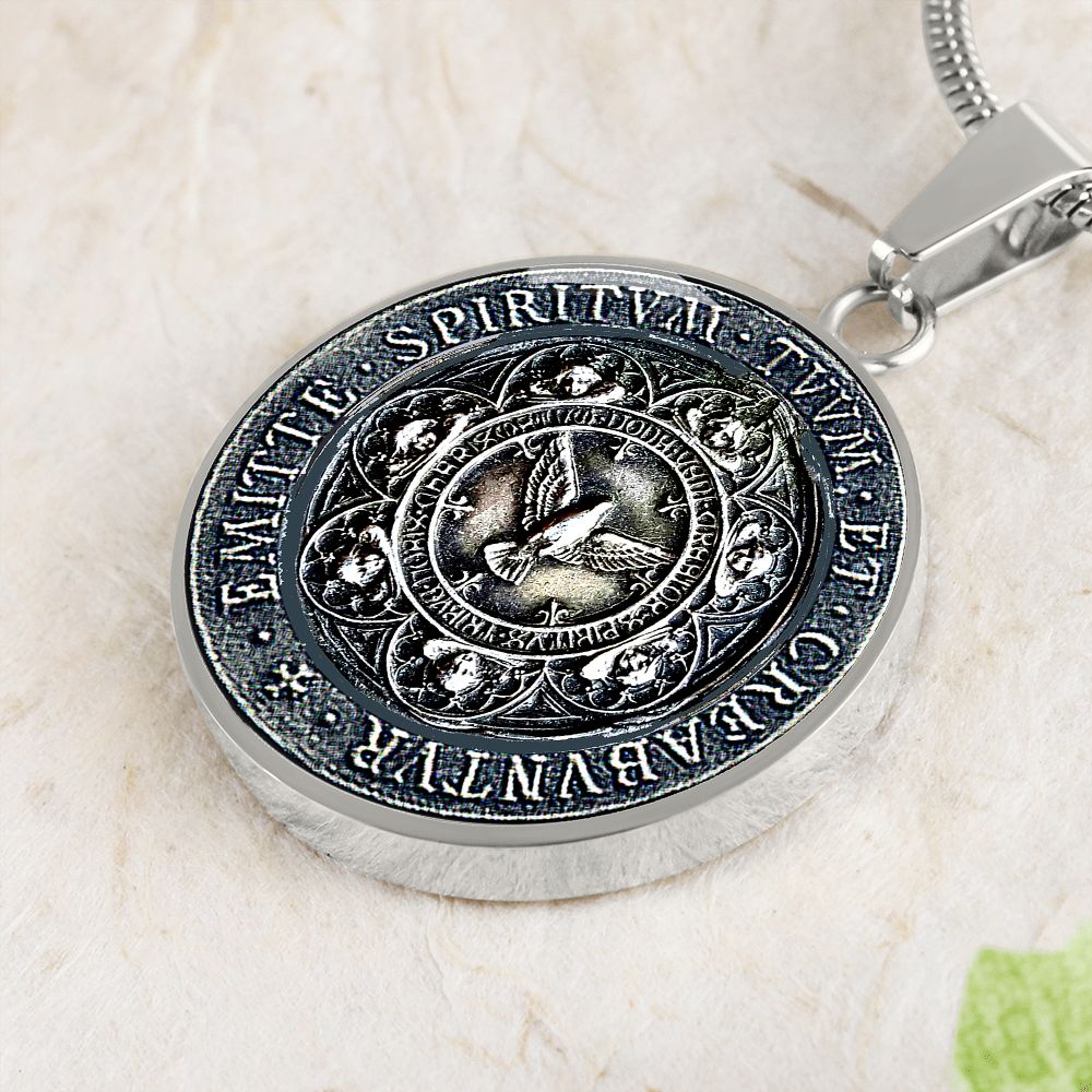 Antique Holy Spirit Medal