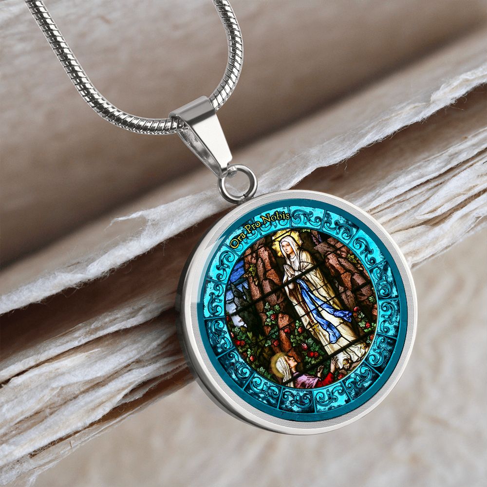 Our Lady Of Lourdes Pendant