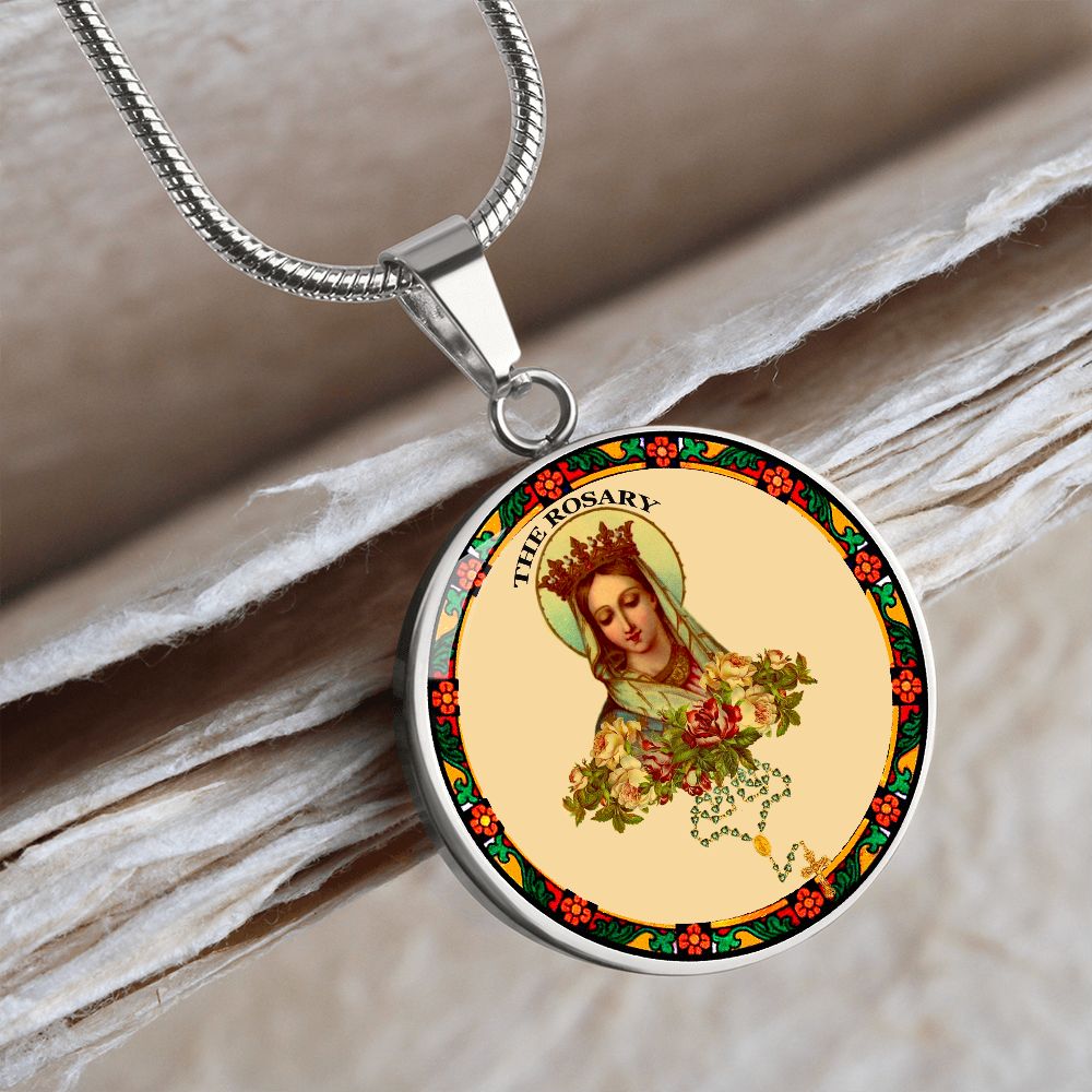 Our lady of the Rosary Pendant