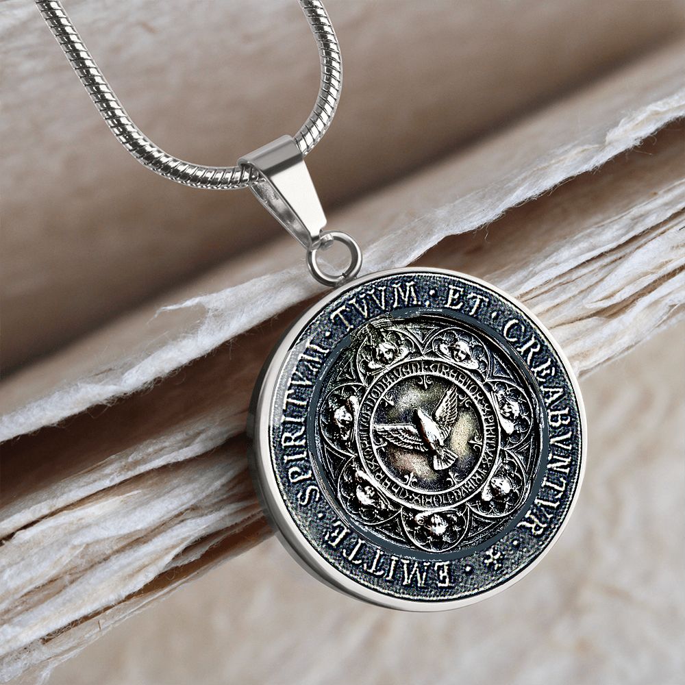 Antique Holy Spirit Medal