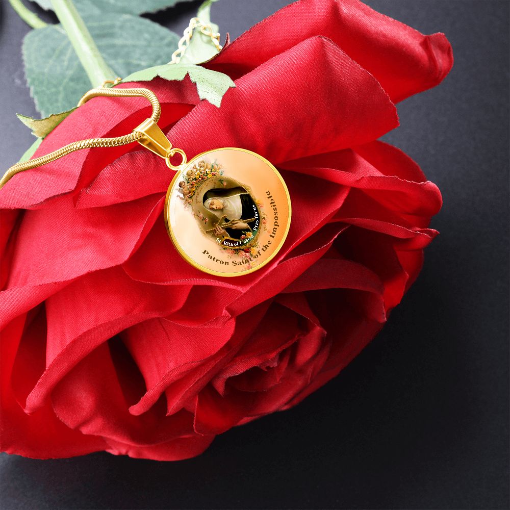 Saint Rita of Casia Medal gold