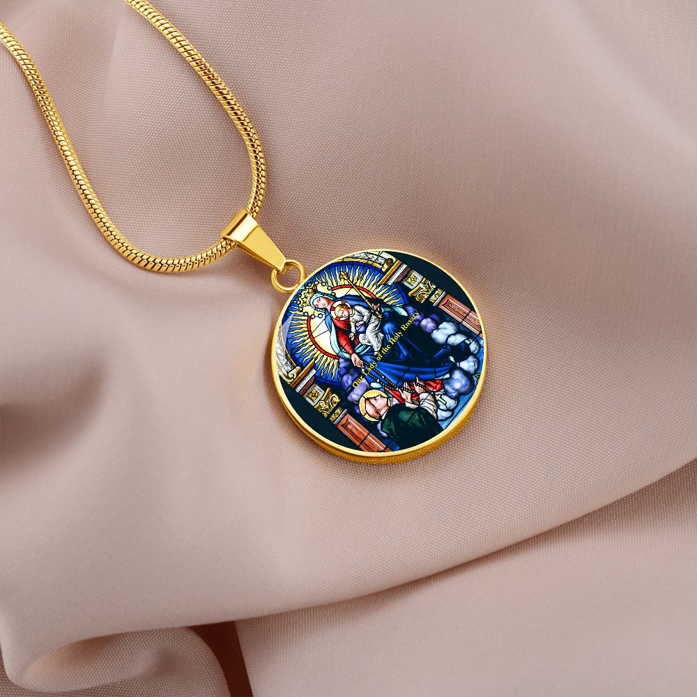 Our Lady of the Rosary Pendant