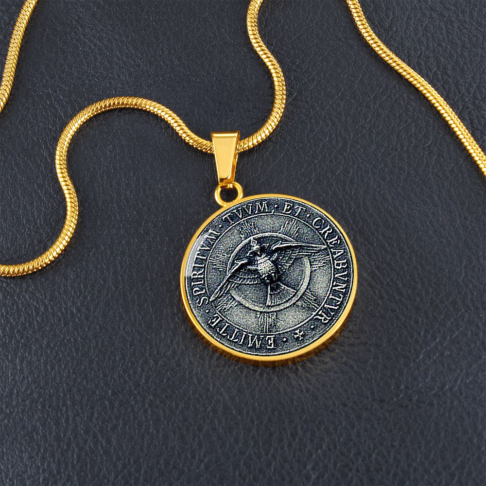 Ancient Holy Ghost Medal gold
