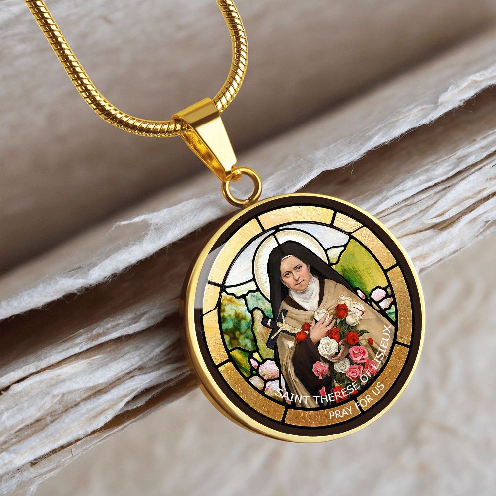 Saint Thérèse of Lisieux Medal gold