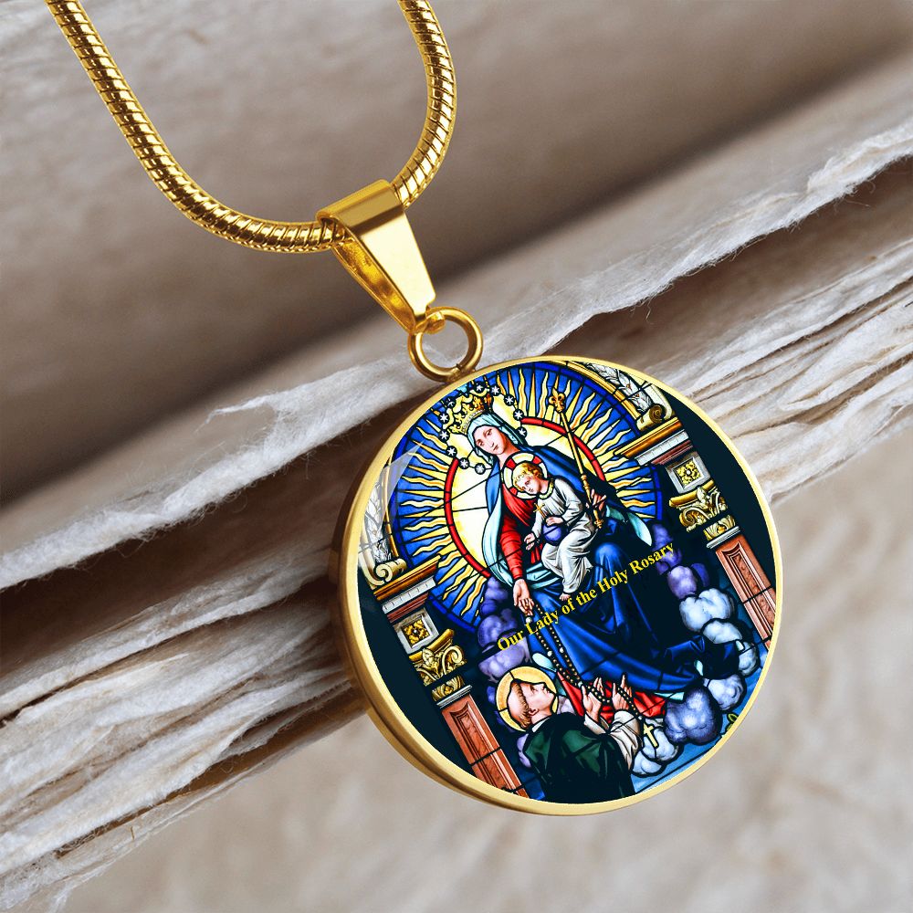 Our Lady of the Rosary Pendant