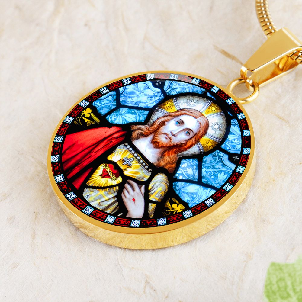 Sacred Heart Of Jesus Pendant gold