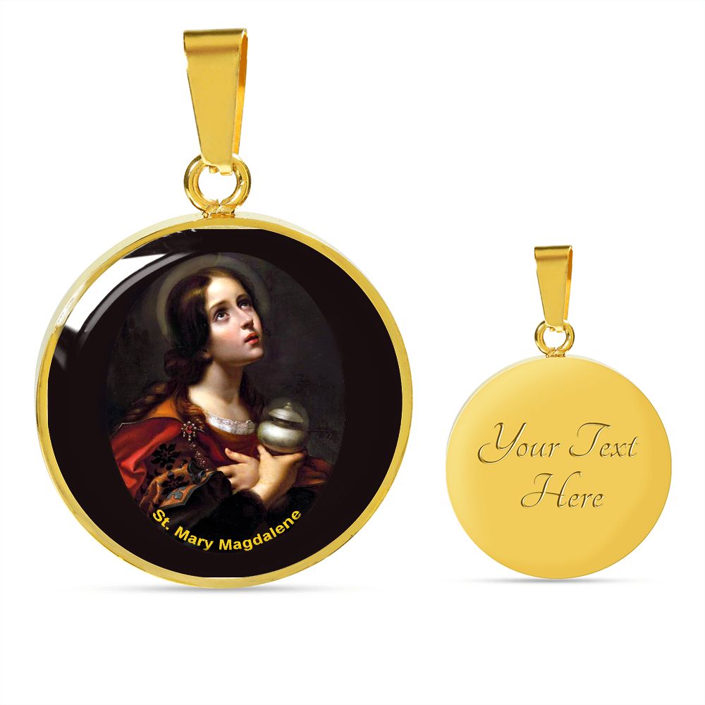 St. Mary Magdalene Medal gold with custom engraving