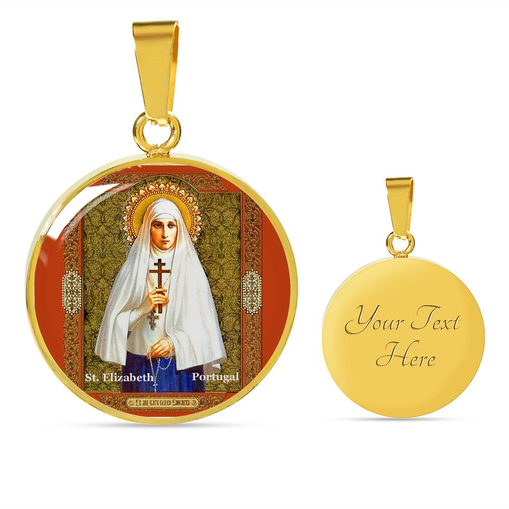 St. Elizabeth of Portugal Medal gold with custom engraving