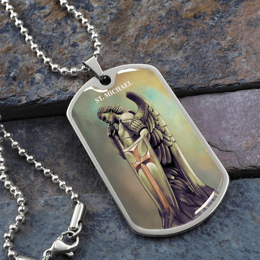 St. Michael Archangel Steel Medal