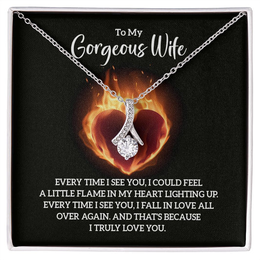 Alluring Beauty Love Necklace For Wife 