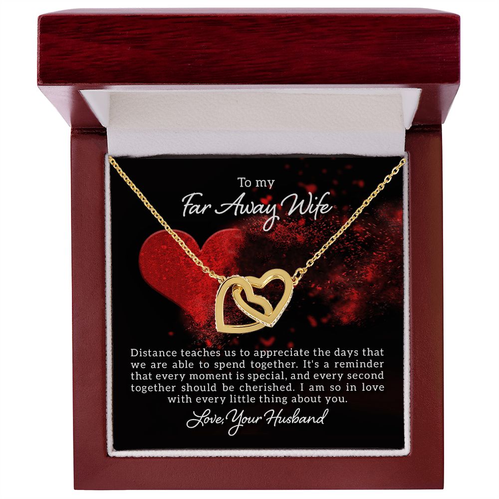 Interlocking Hearts Love Necklace For Wife