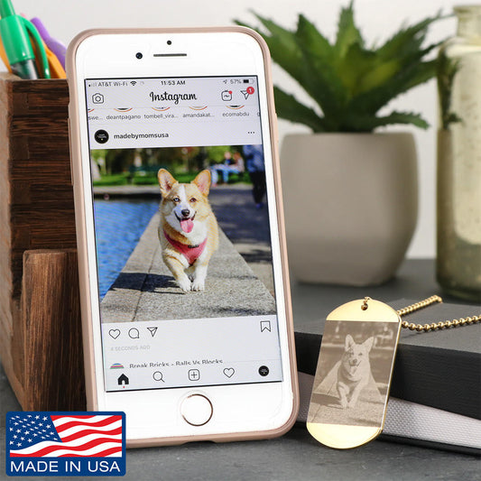 Custom Jewelry - Personalized Dog Tag, Custom Engraved Personalized Dog Tag,