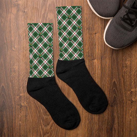 St. Patrick's Tartan Pattern Socks