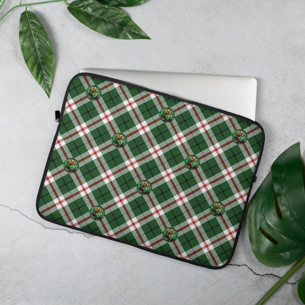 St. Patrick's Tartan pattern Laptop Sleeve