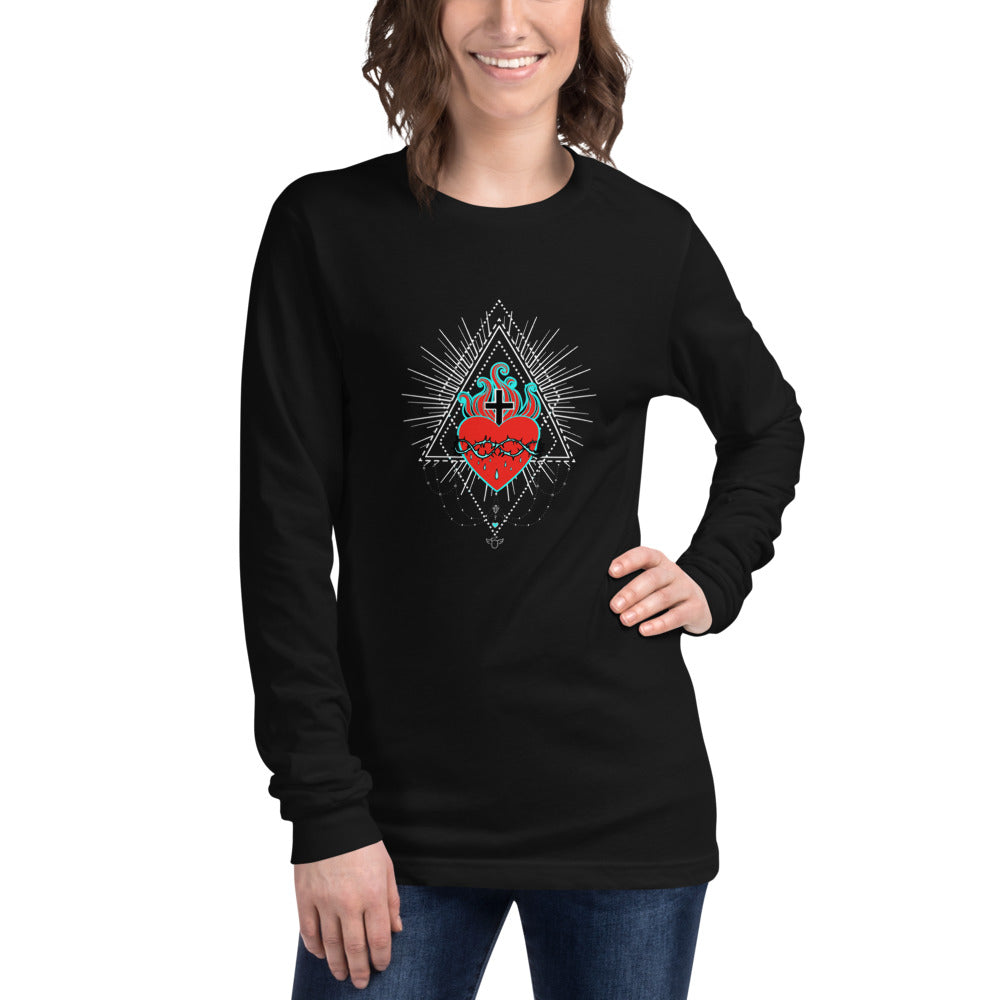 Sacred Heart Jesus Unisex Long Sleeve Tee 