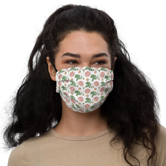 Floral Reusable Premium Face mask With Filter Pocket
