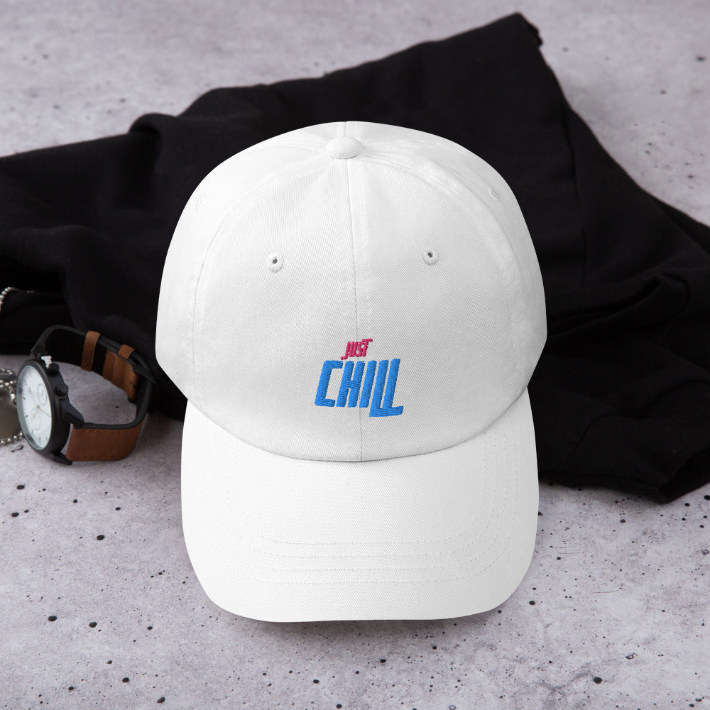 Just Chill Embroidered Cap Dad Hat