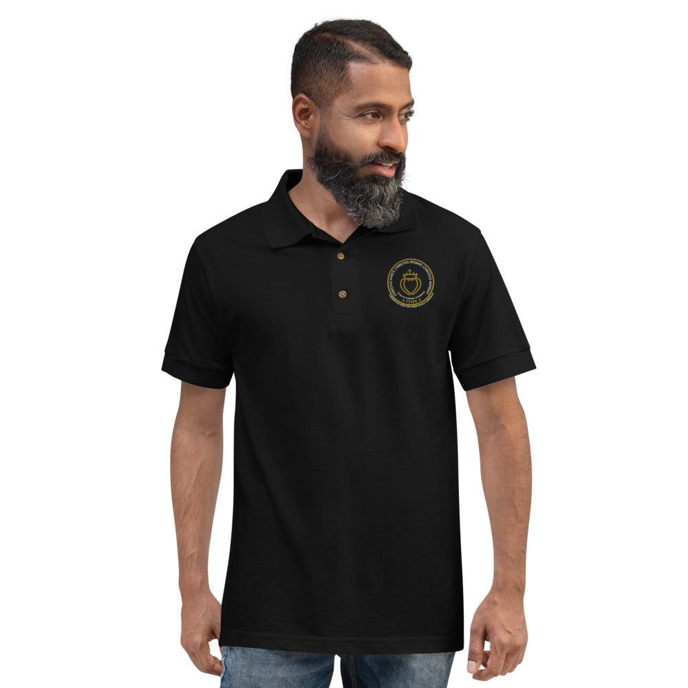 Catholic Tee Traditional Catholic Men Embroidered Polo Shirt