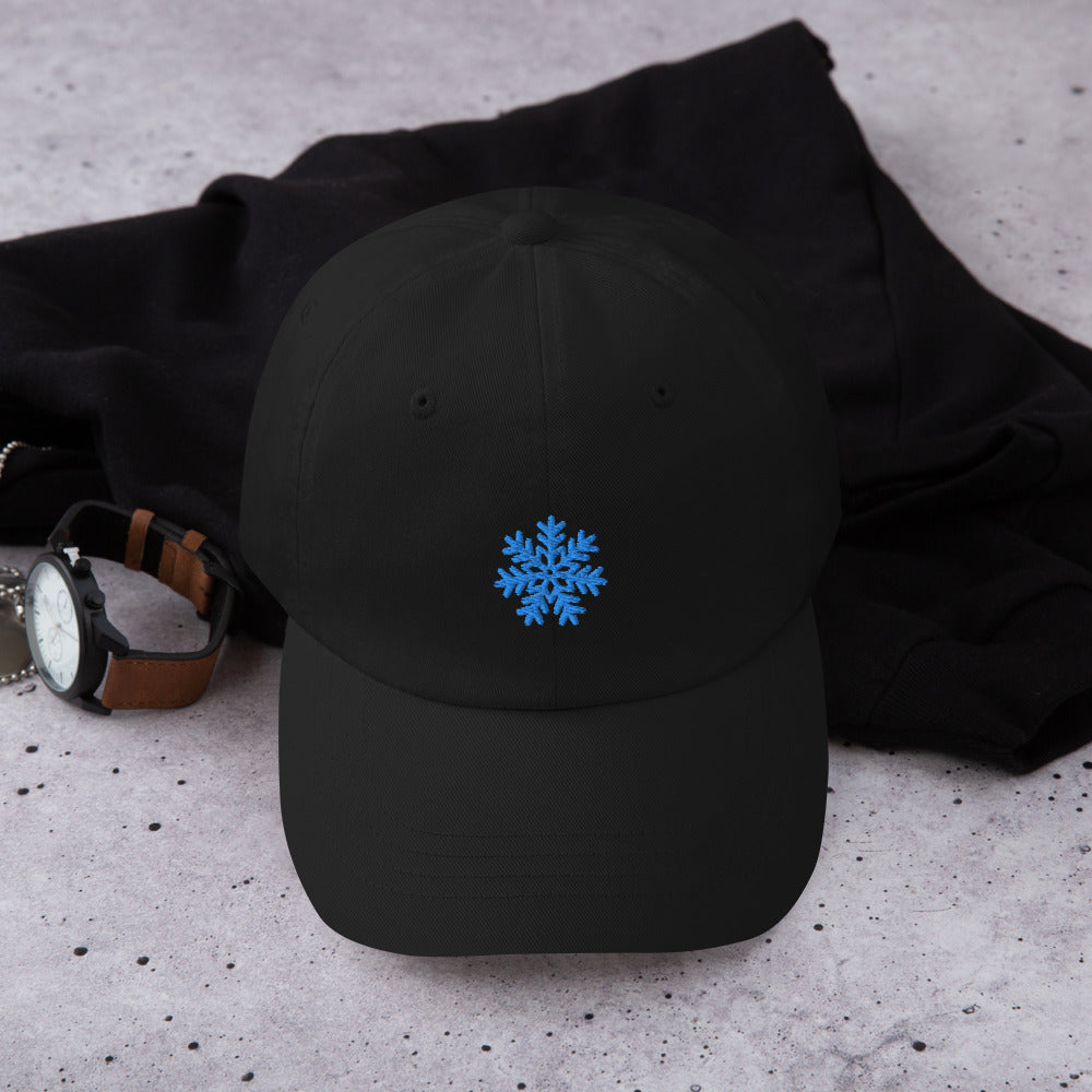 Snowflake embroidered caps