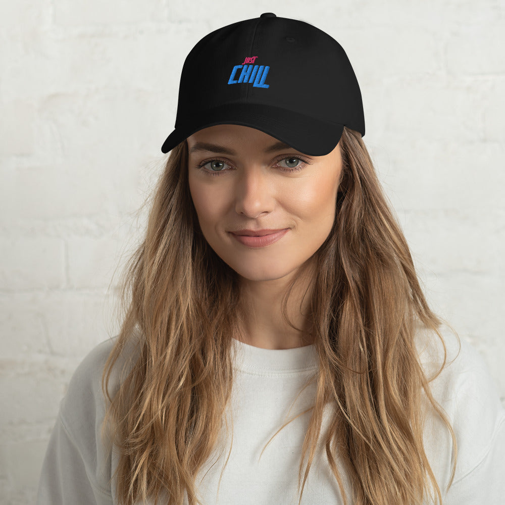 Just Chill Embroidered Cap Dad Hat