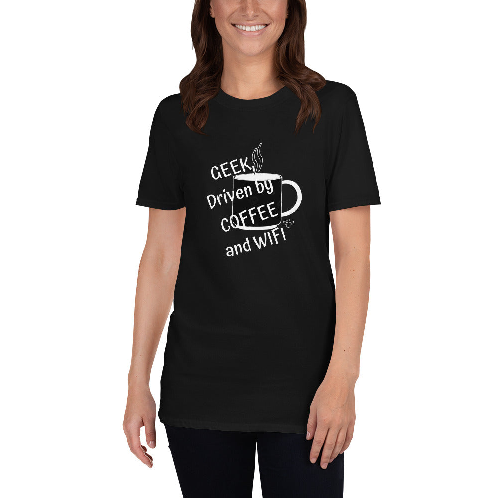 Coffee Lovers t-shirt Geek Short-Sleeve cotton T-Shirt