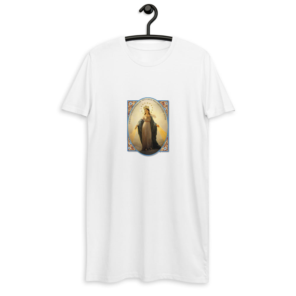 Lady of the Miraculous Medal Organic cotton t-shirt dress