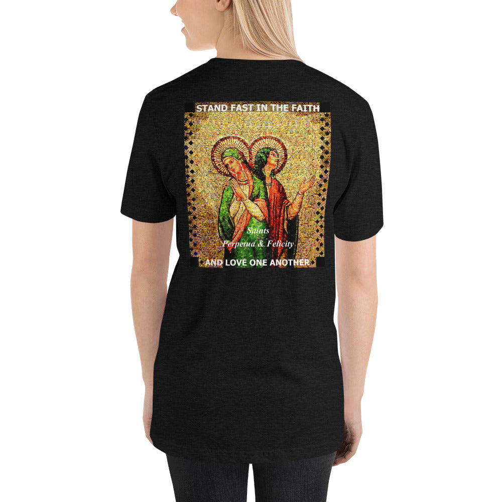 Sts Perpetua and Felicity Short-Sleeve Unisex T-Shirt (CT)