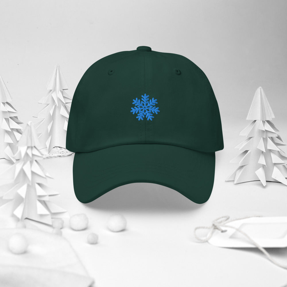 Snowflake embroidered cap Dad hat