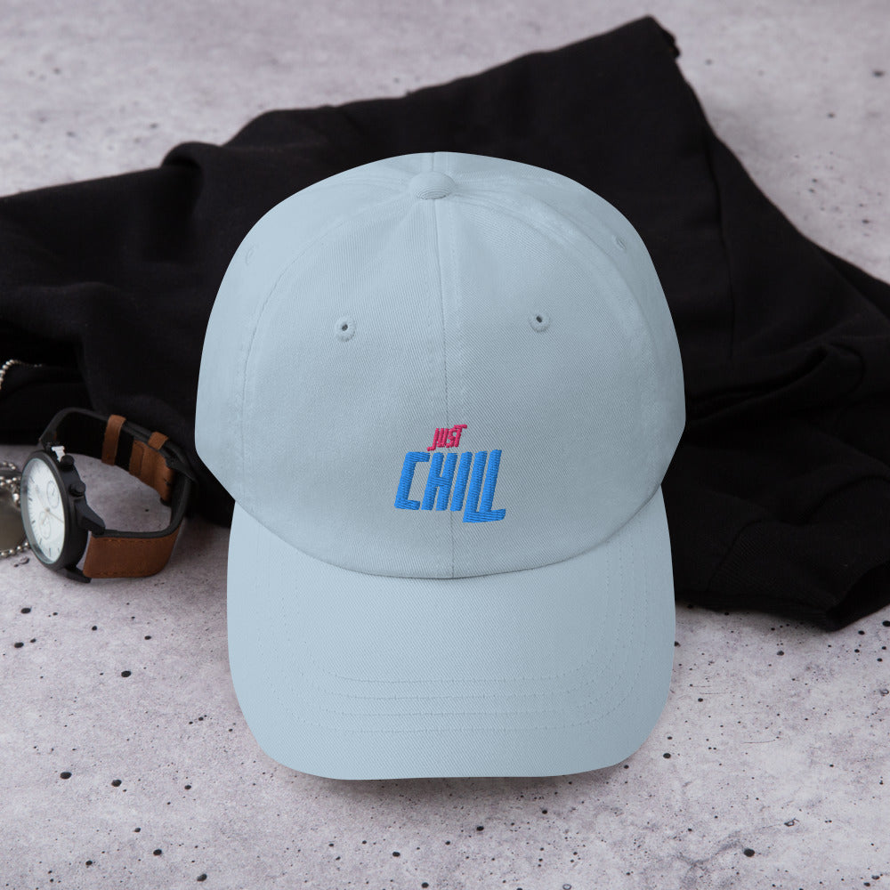 Just Chill Embroidered Cap Dad Hat