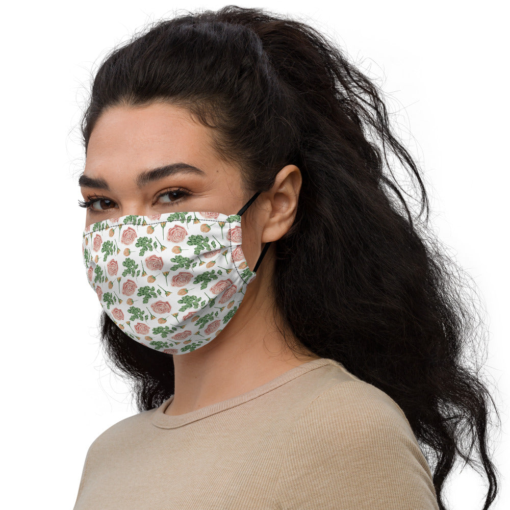 Floral Reusable Premium Face mask With Filter Pocket