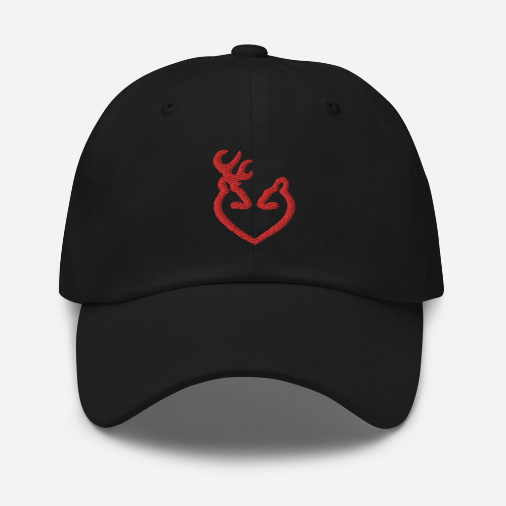 Reindeer Love Embroidered Cap Dad hat