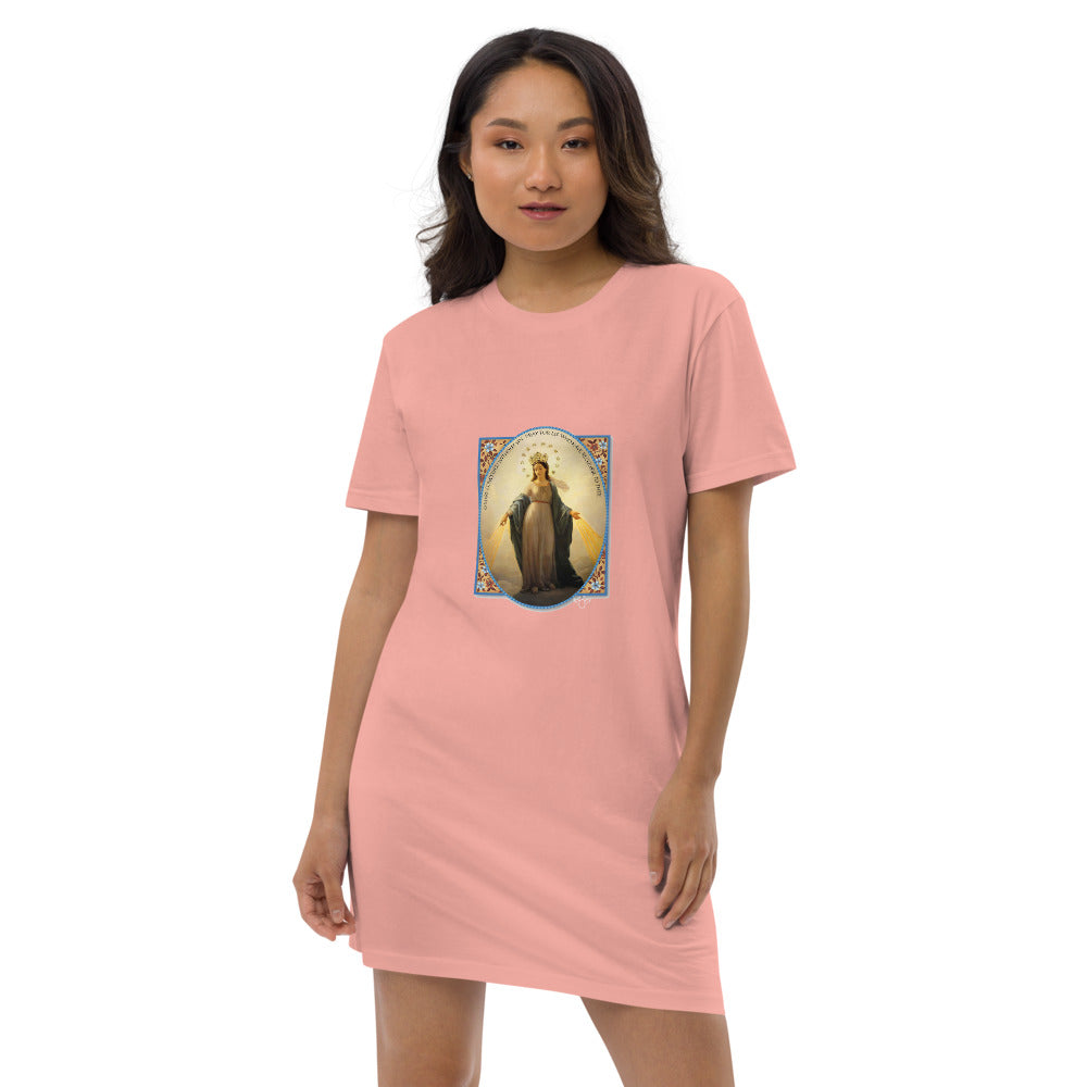 Lady of the Miraculous Medal Organic cotton t-shirt dress