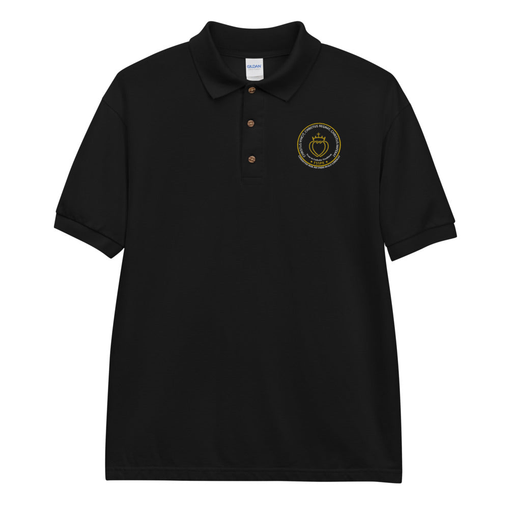 Catholic Tee Traditional Catholic Men Embroidered Polo Shirt