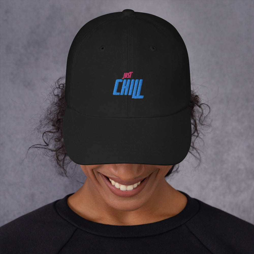 Just Chill Embroidered Cap Dad Hat