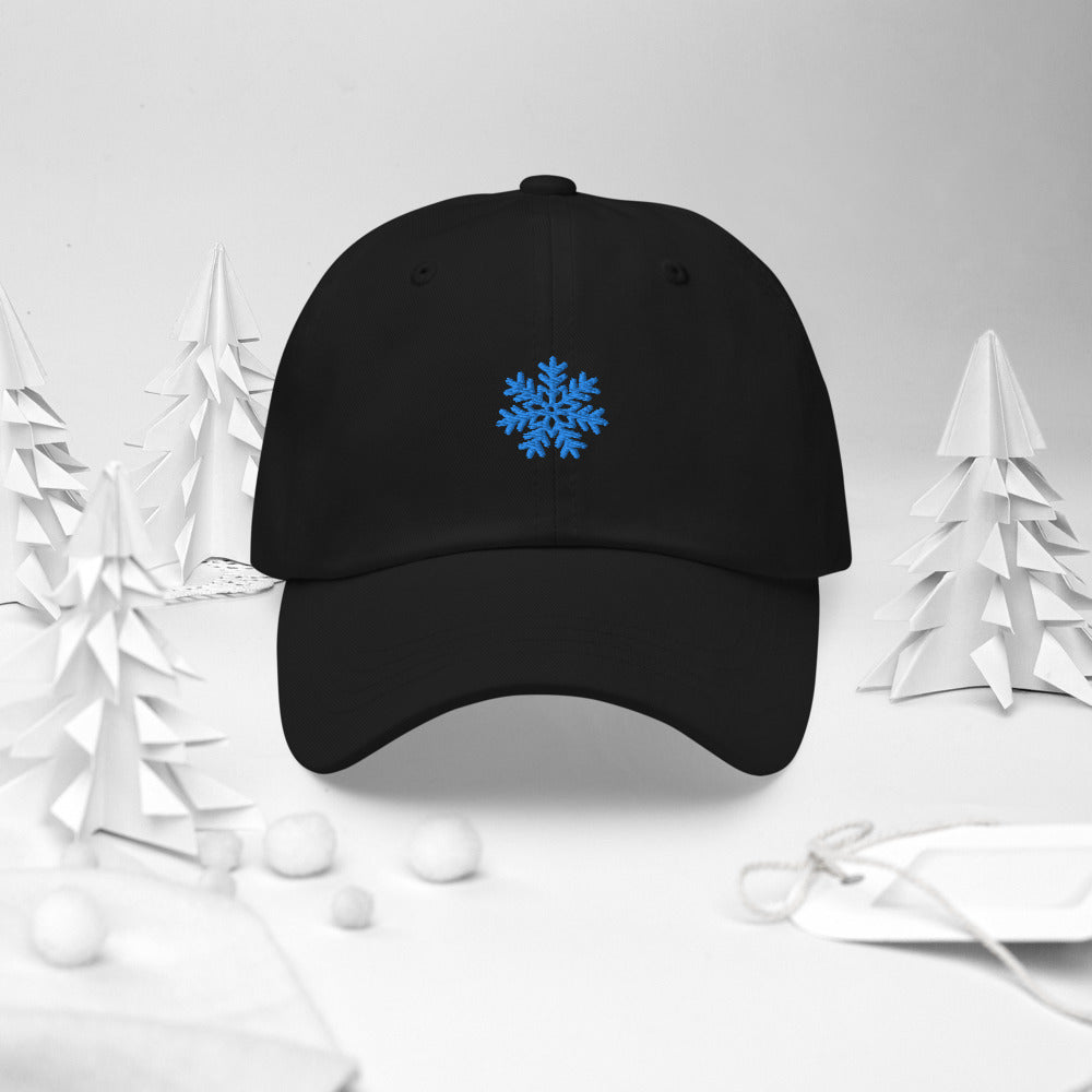 Snowflake embroidered caps