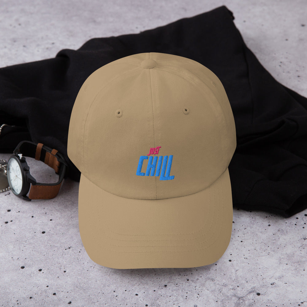 Just Chill Embroidered Cap Dad Hat