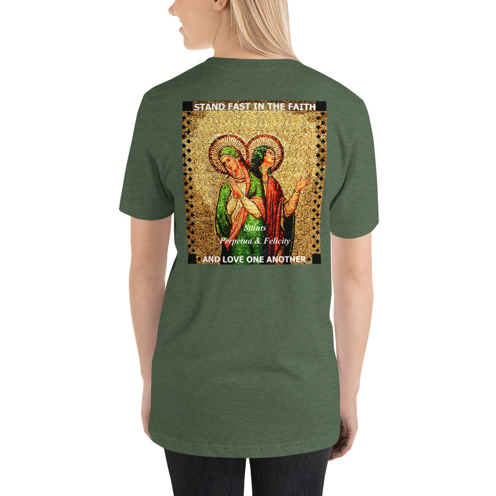 Sts Perpetua and Felicity Short-Sleeve Unisex T-Shirt (CT)